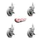 Service Caster Rubbermaid Audio Visual Cart Replacement Locking Caster Kit, 4PK RUB-SCC-GR05S310-TPRS-SLB-716178-4 - alternate 2